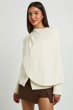 Blazer À Détail Cape