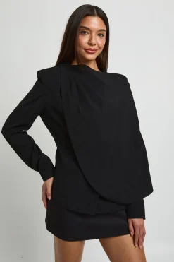 boohoo Blazer À Détail Cape<Femme Tailleurs|Blazers
