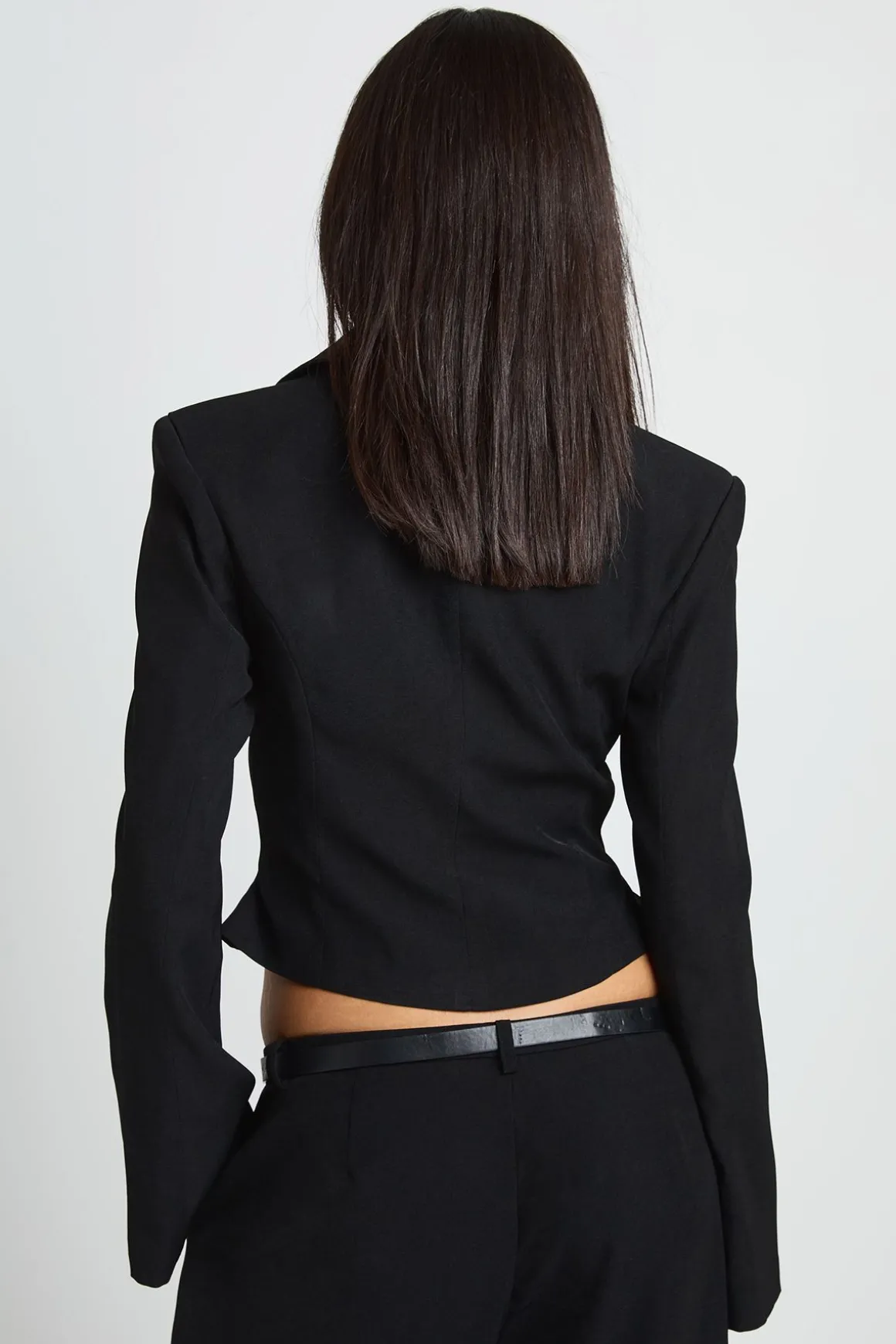 Blazer À Détail Corset Avec Agrafes