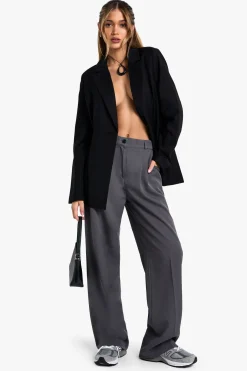 Blazer à détail plissé et taille cintrée