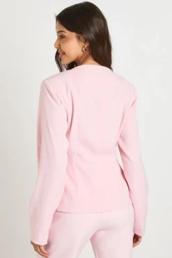 boohoo Blazer À Encolure Arrondie Et Manches Ballon Cintrées<Femme Tailleurs|Blazers