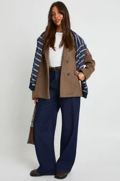 boohoo Blazer en laine surdimensionné taillé sur mesure<Femme Tailleurs|Blazers