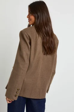 boohoo Blazer en laine surdimensionné taillé sur mesure<Femme Tailleurs|Blazers