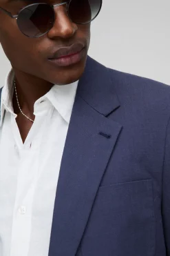 boohooMAN Blazer en mélange de lin à coupe décontractée<Homme Costumes Et Tenues Formelles
