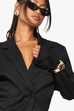 boohoo Blazer enveloppant à taille cintrée sur mesure<Femme Blazers|Vestes & Manteaux