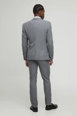 Blazer en velours côtelé à double boutonnage, coupe ajustée