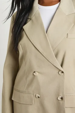 boohoo Blazer Grande Taille à Boutons en Corne Oversize<Femme Tailleurs|Blazers