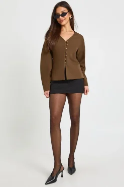 boohoo Blazer à manches bouffantes avec boutons dorés<Femme Blazers|Vestes & Manteaux