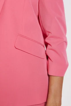 Blazer À Manches Froncées