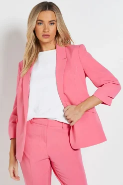 Blazer À Manches Froncées
