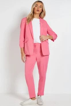 Blazer À Manches Froncées