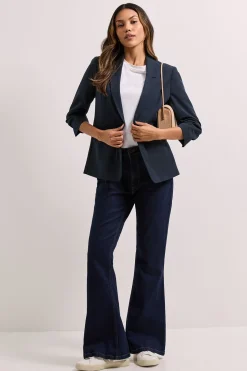 Blazer à Manches Froncées