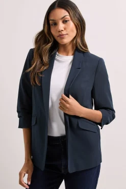 Blazer à Manches Froncées