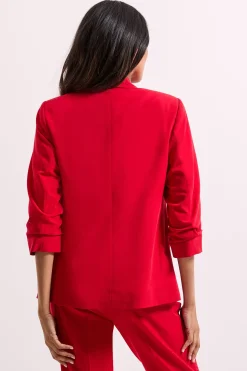 Blazer à Manches Froncées