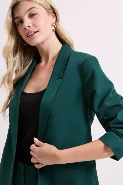 Blazer à Manches Froncées