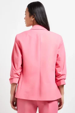 Blazer À Manches Froncées Petite