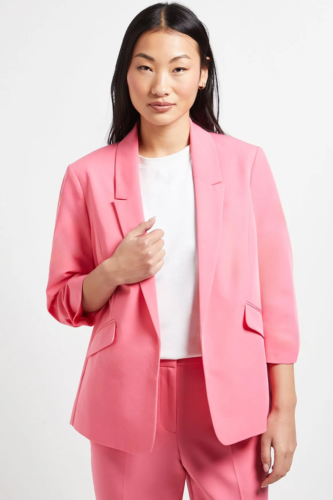 Blazer À Manches Froncées Petite