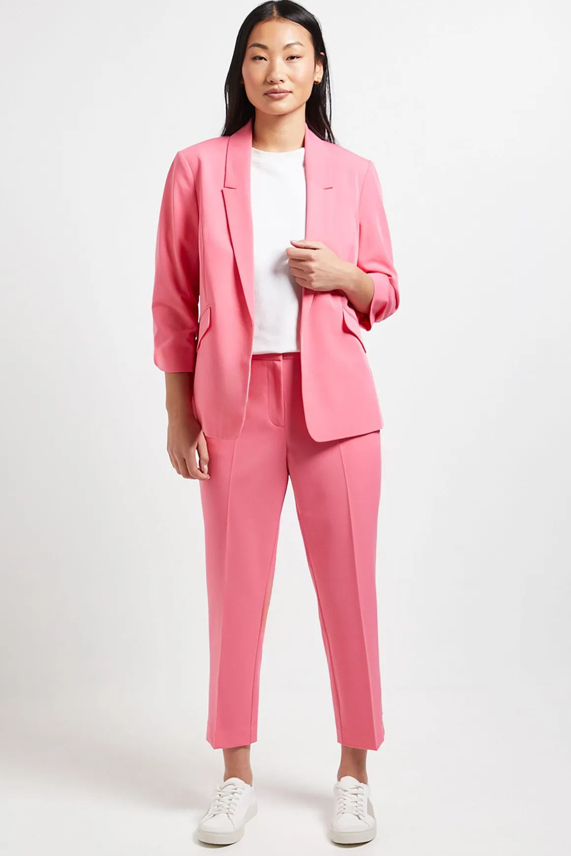 Blazer À Manches Froncées Petite