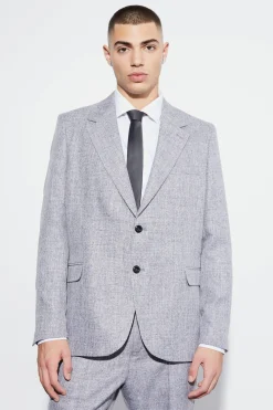 boohooMAN Blazer Marl texturé boxy surdimensionné<Homme Costumes Et Tenues Formelles