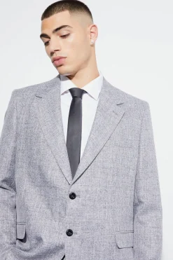 boohooMAN Blazer Marl texturé boxy surdimensionné<Homme Costumes Et Tenues Formelles