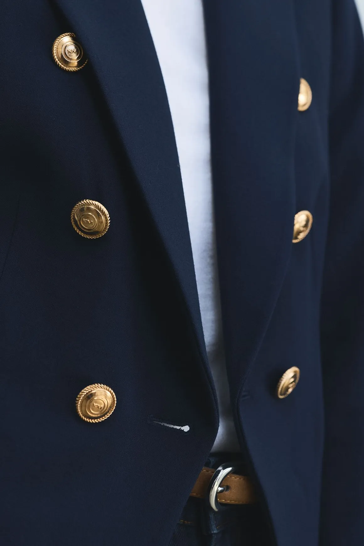 Blazer Militaire Ajusté à Boutons Petite Taille