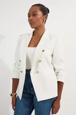 KarenMillen Blazer militaire à boutons sur mesure pour grandes tailles<Femme Tailleurs|Blazers