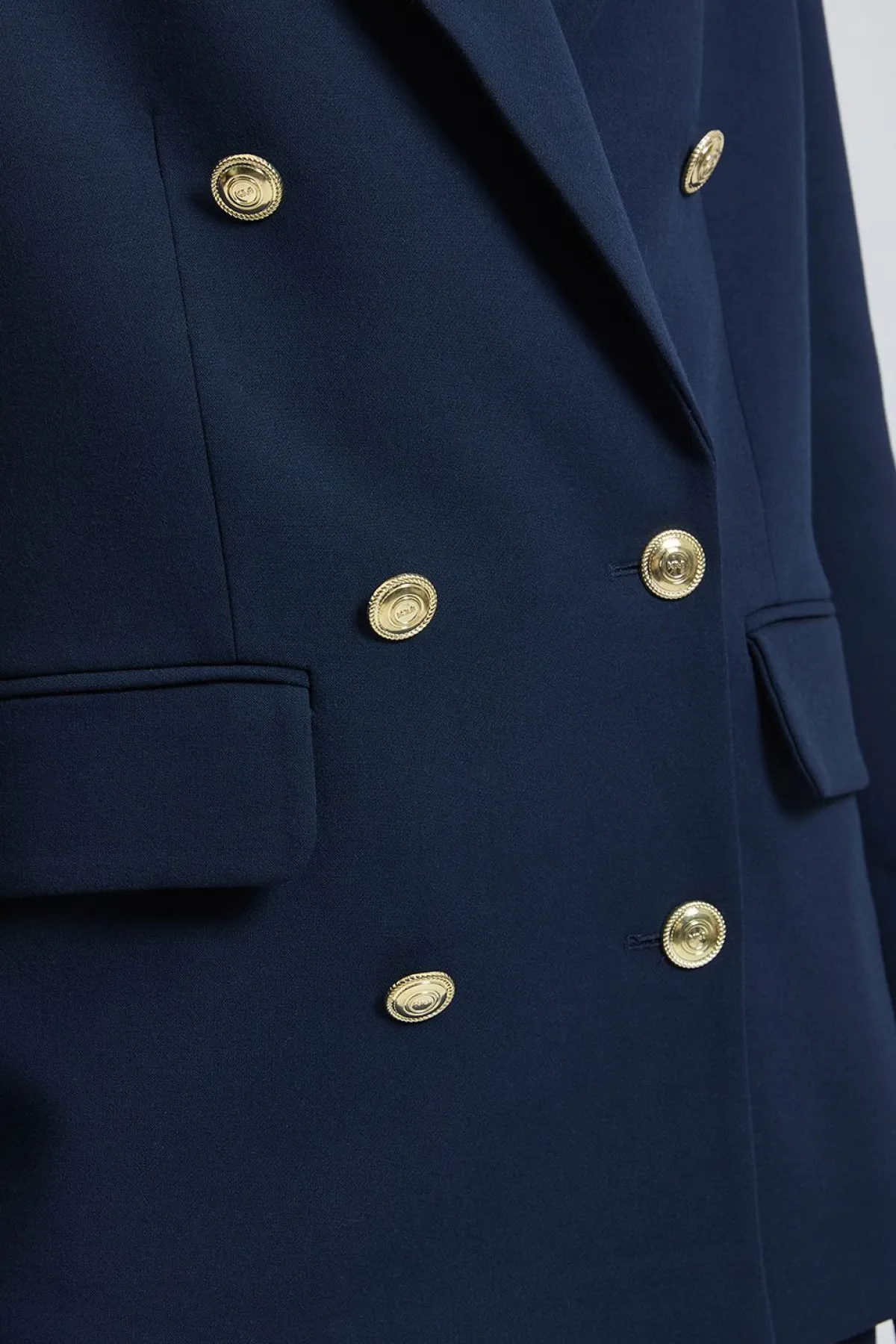 KarenMillen Blazer Militaire Cintré Double Boutonnage Stretch Compact Petite<Femme Tailleurs|Blazers