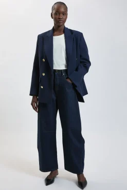 KarenMillen Blazer Militaire Cintré Double Boutonnage Stretch Compact Petite<Femme Tailleurs|Blazers