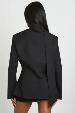 boohoo Blazer Ouvert Avec Détail Foulard<Femme Tailleurs|Blazers