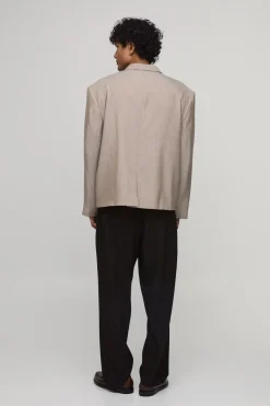 Blazer Oversize À Chevrons Avec Appliqués