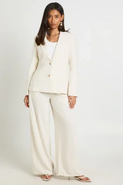 boohoo Blazer Oversize Chiné Aspect Lin<Femme Blazers|Vestes & Manteaux