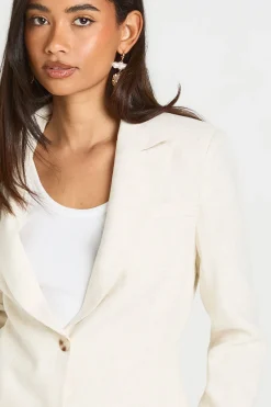 boohoo Blazer Oversize Chiné Aspect Lin<Femme Blazers|Vestes & Manteaux