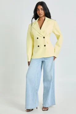 Blazer Oversize Croisé À Double Boutonnage