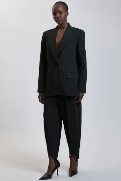 KarenMillen Blazer Oversize Croisé En Tissu Stretch Compact<Femme Tailleurs|Blazers