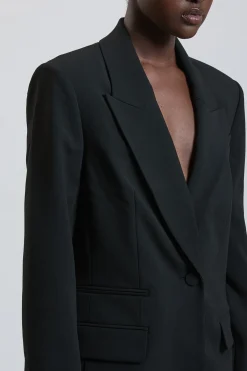 KarenMillen Blazer Oversize Croisé En Tissu Stretch Compact<Femme Tailleurs|Blazers