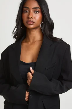 boohoo Blazer Oversized à Boutonnage Simple<Femme Blazers|Vestes & Manteaux