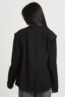boohoo Blazer Oversized à Boutonnage Simple<Femme Blazers|Vestes & Manteaux