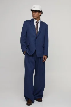 Blazer Oversize Effet Denim