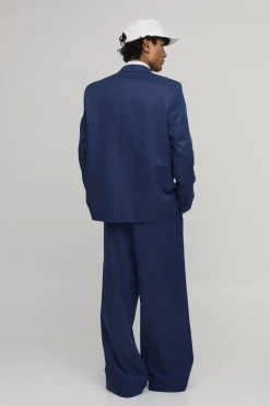 Blazer Oversize Effet Denim
