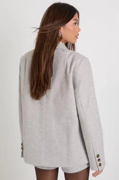 Blazer Oversize En Laine Coupe Tailleur