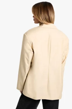 Blazer oversize ouvert à reverss extrêmes