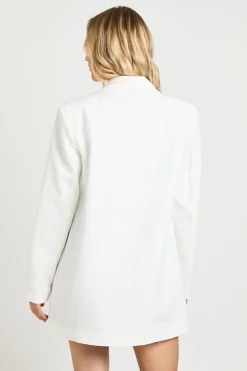 Blazer Oversize Plongeant À Épaulettes Petite