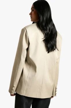 boohoo Blazer oversize à simple boutonnage sur-mesure<Femme Blazers|Vestes & Manteaux
