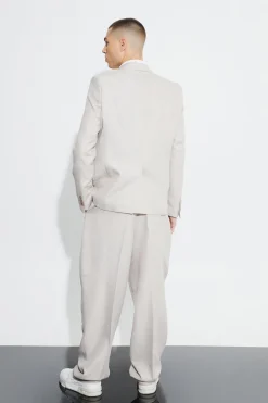 Blazer oversize texturé