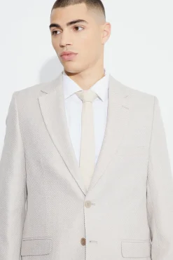 Blazer oversize texturé