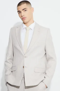 Blazer oversize texturé