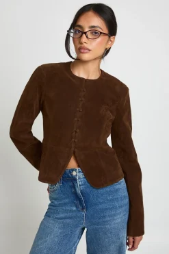 Blazer Peplum en Synthétique