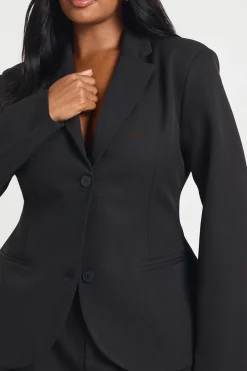 boohoo Blazer peplum taille grande à taille cintrée<Femme Tailleurs|Blazers
