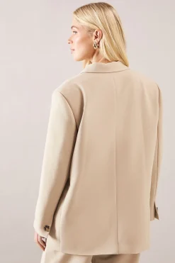 Blazer Petite à Boutonnage Simple Deux Boutons