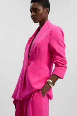 KarenMillen Blazer Petite Cintré Doux À Simple Boutonnage<Femme Tailleurs|Blazers